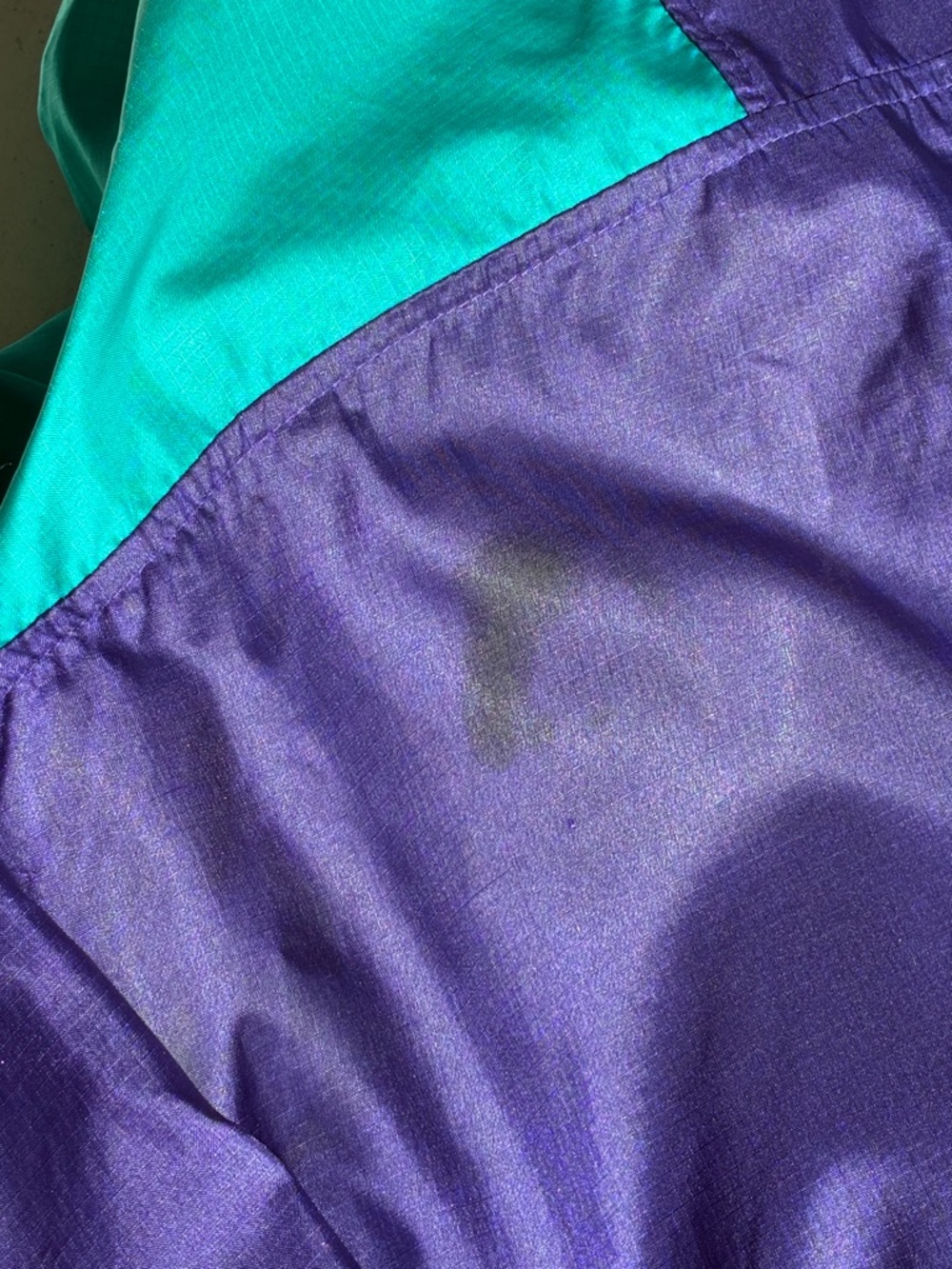 Columbia Sportswear VINTAGE 90's Neon Ripstop Pullover Windbreaker Men's Small - Picture 7 of 11